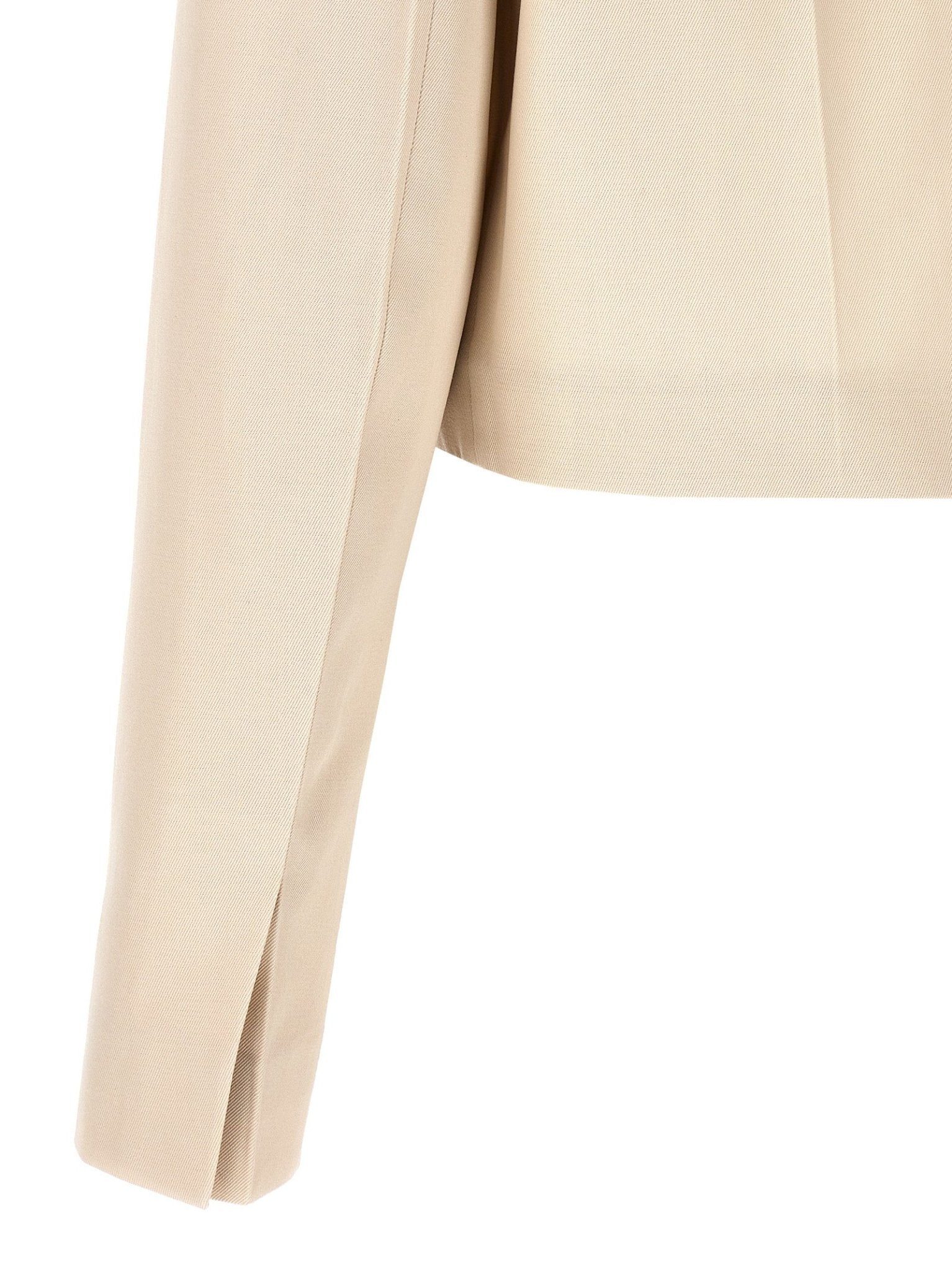 Fendi Beige Wool Full-Length Jacket - HBPS Beauty & Fashion