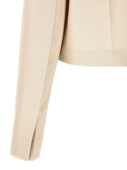 Fendi Beige Wool Full-Length Jacket - HBPS Beauty & Fashion