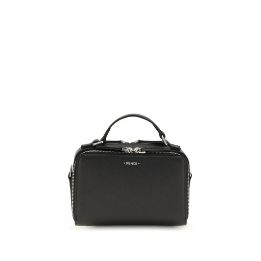 Fendi Black Calf Leather Bos Taurus Handbag - HBPS Beauty & Fashion