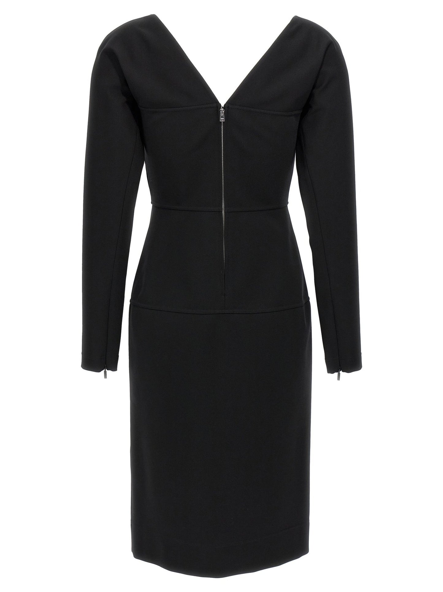 Fendi Black Viscose Midi Dress - HBPS Beauty & Fashion