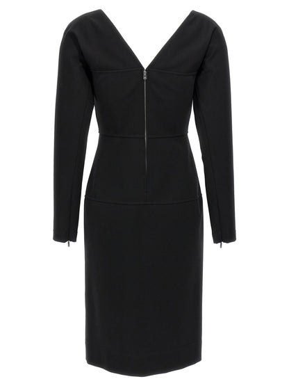 Fendi Black Viscose Midi Dress - HBPS Beauty & Fashion