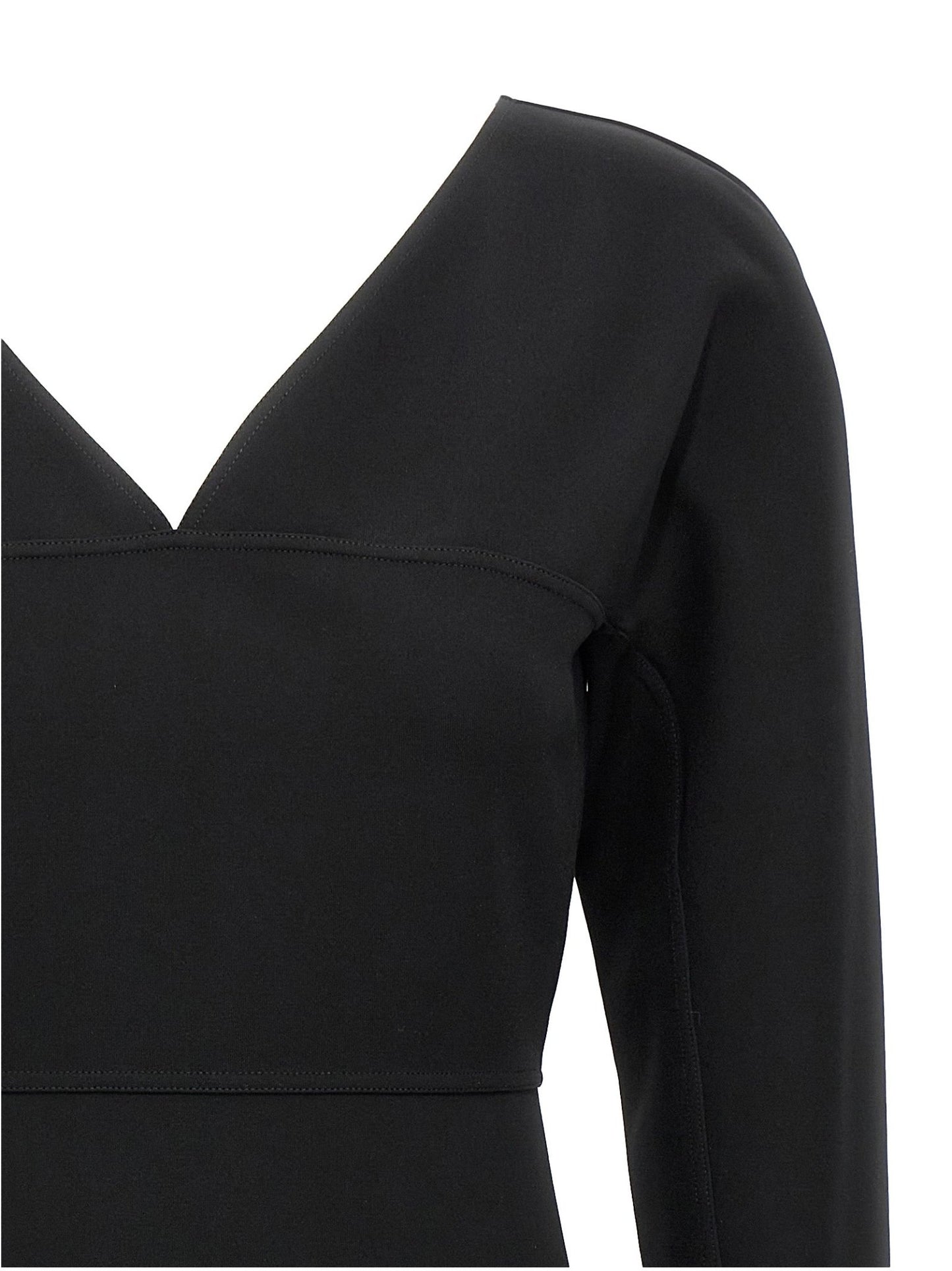 Fendi Black Viscose Midi Dress - HBPS Beauty & Fashion