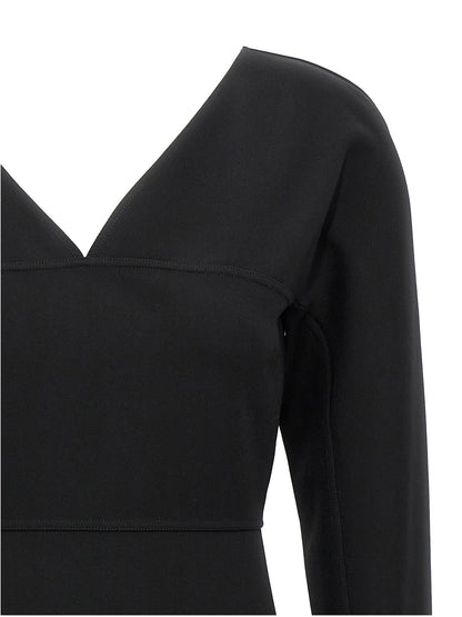 Fendi Black Viscose Midi Dress - HBPS Beauty & Fashion