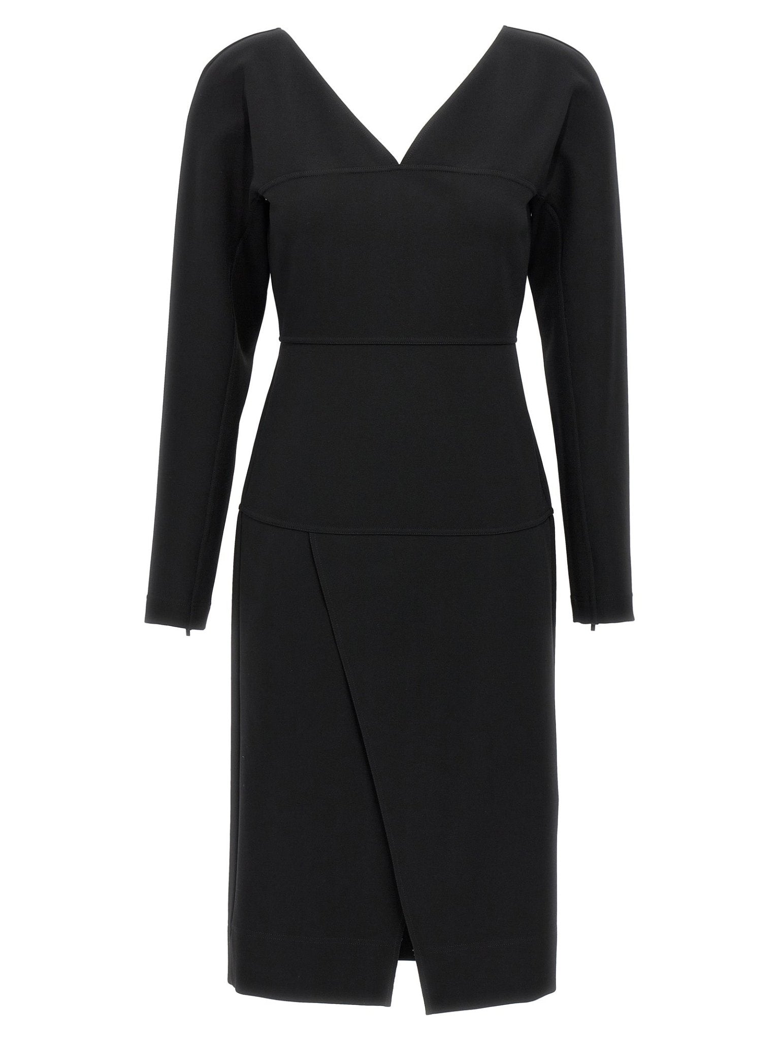 Fendi Black Viscose Midi Dress - HBPS Beauty & Fashion