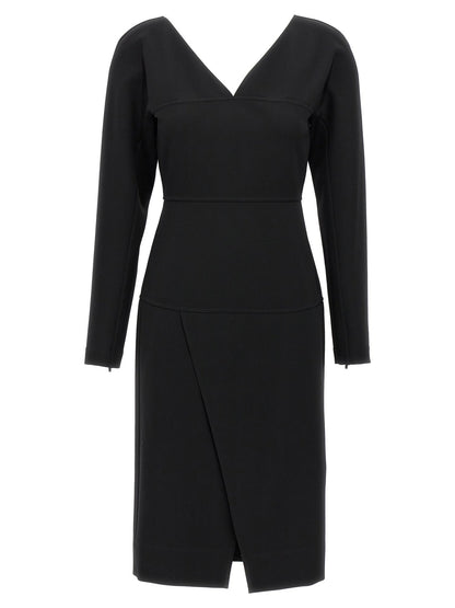 Fendi Black Viscose Midi Dress - HBPS Beauty & Fashion