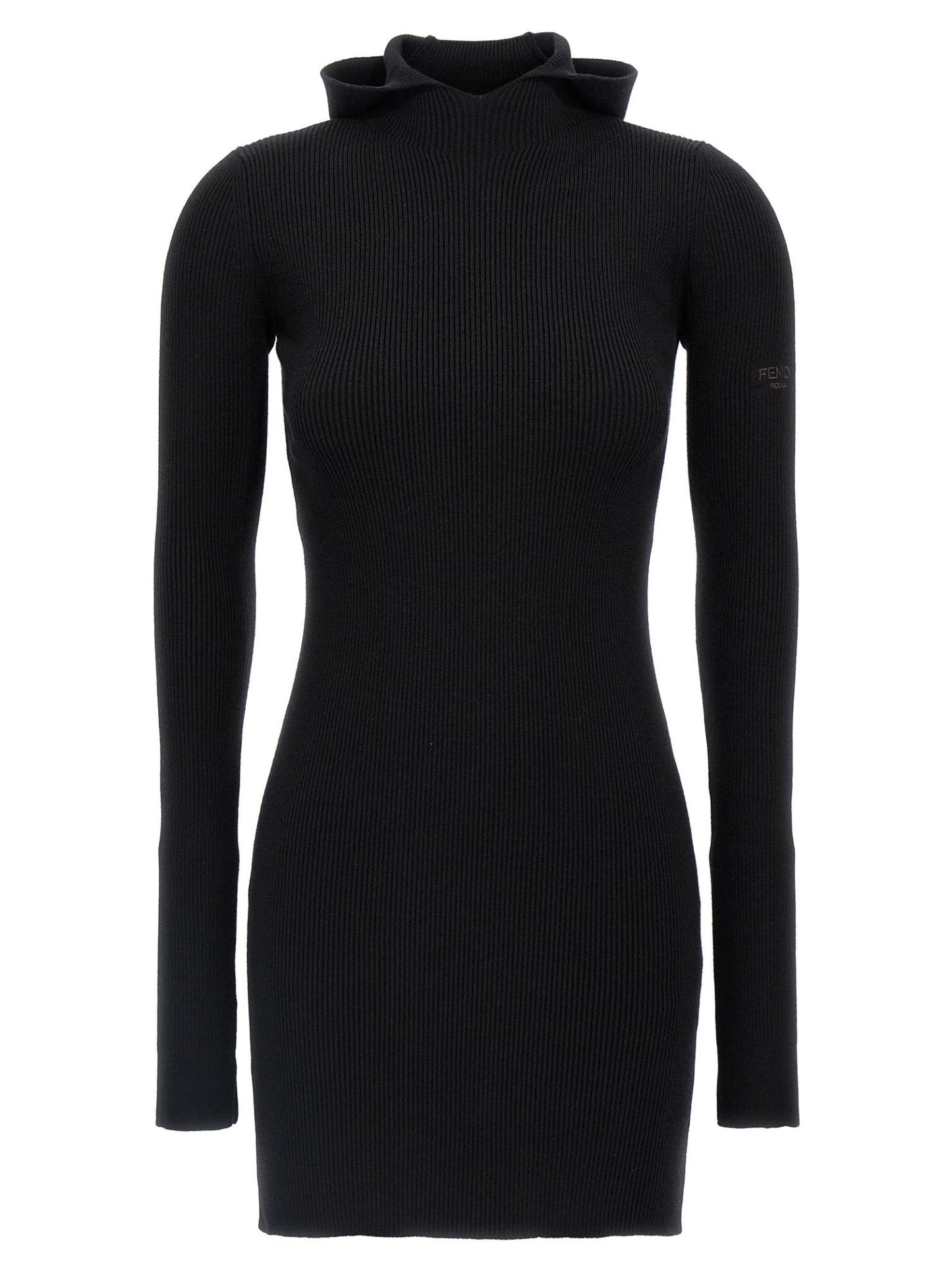 Fendi Black Wool Short Dress - HBPS Beauty & Fashion