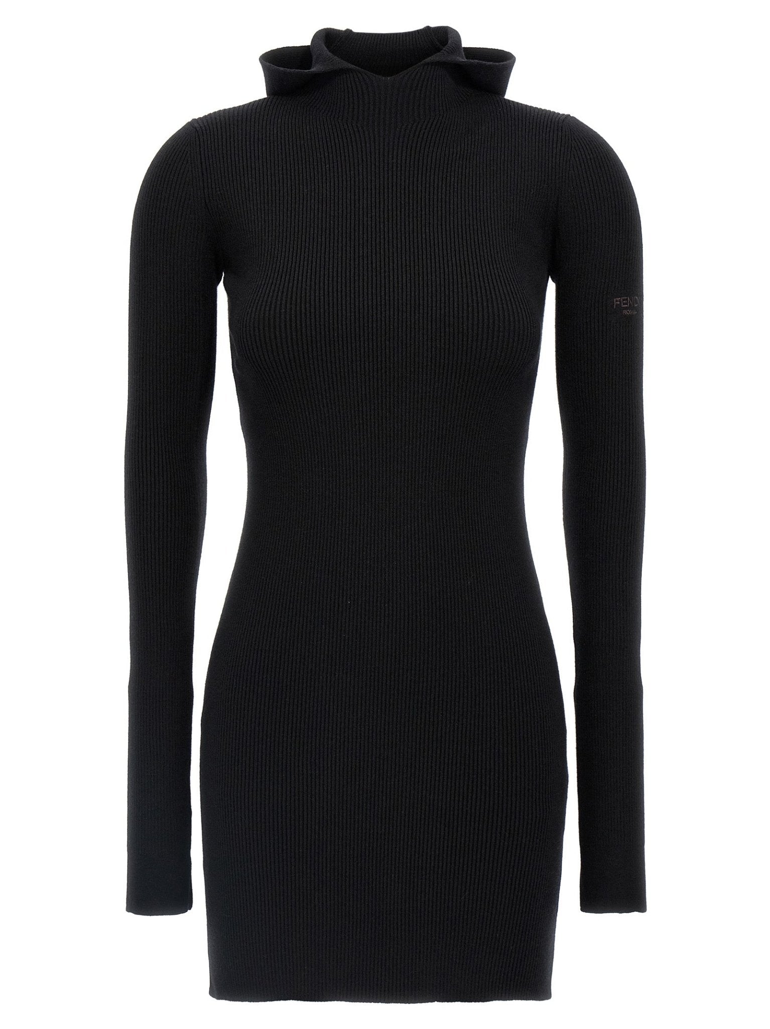 Fendi Black Wool Short Dress - HBPS Beauty & Fashion