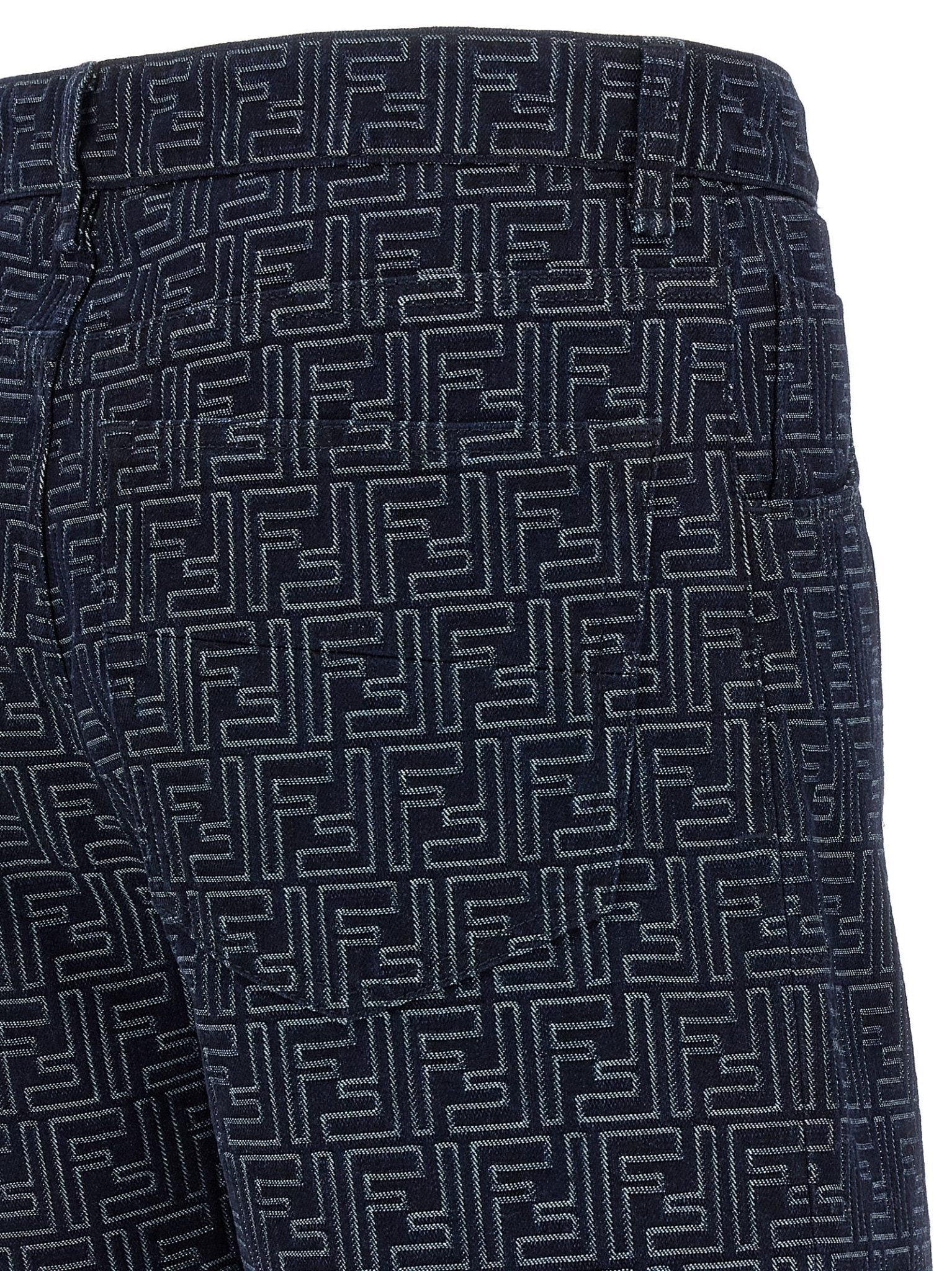 Fendi Blue Cotton Bermuda Shorts - HBPS Beauty & Fashion