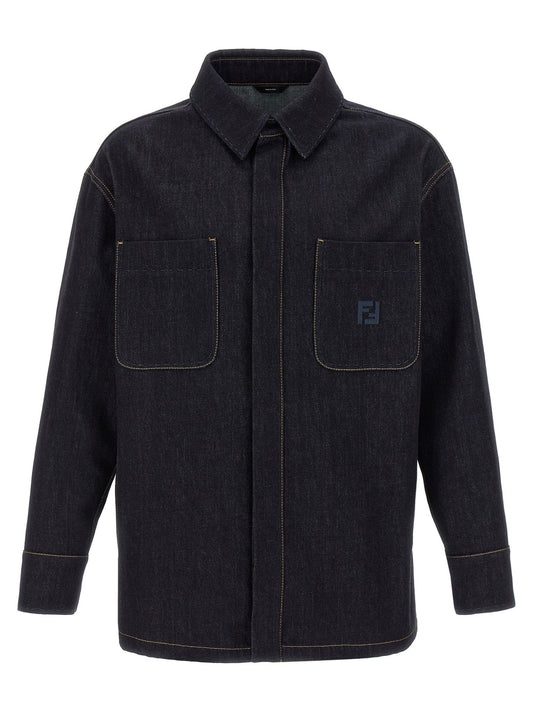 Fendi Blue Cotton Denim Jacket - HBPS Beauty & Fashion