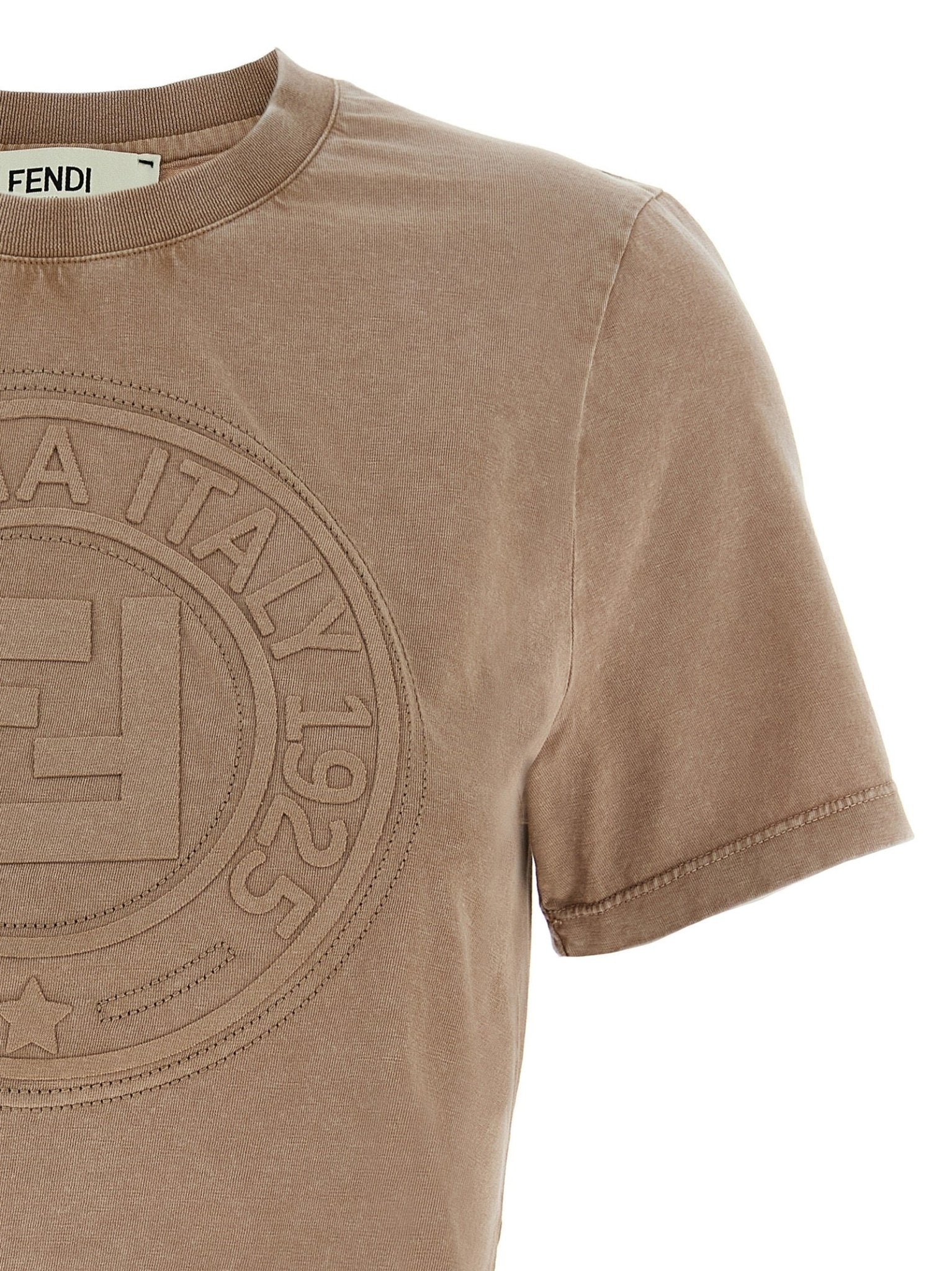 Fendi Brown Cotton T-Shirt - HBPS Beauty & Fashion