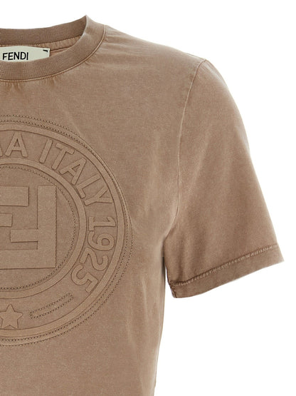 Fendi Brown Cotton T-Shirt - HBPS Beauty & Fashion