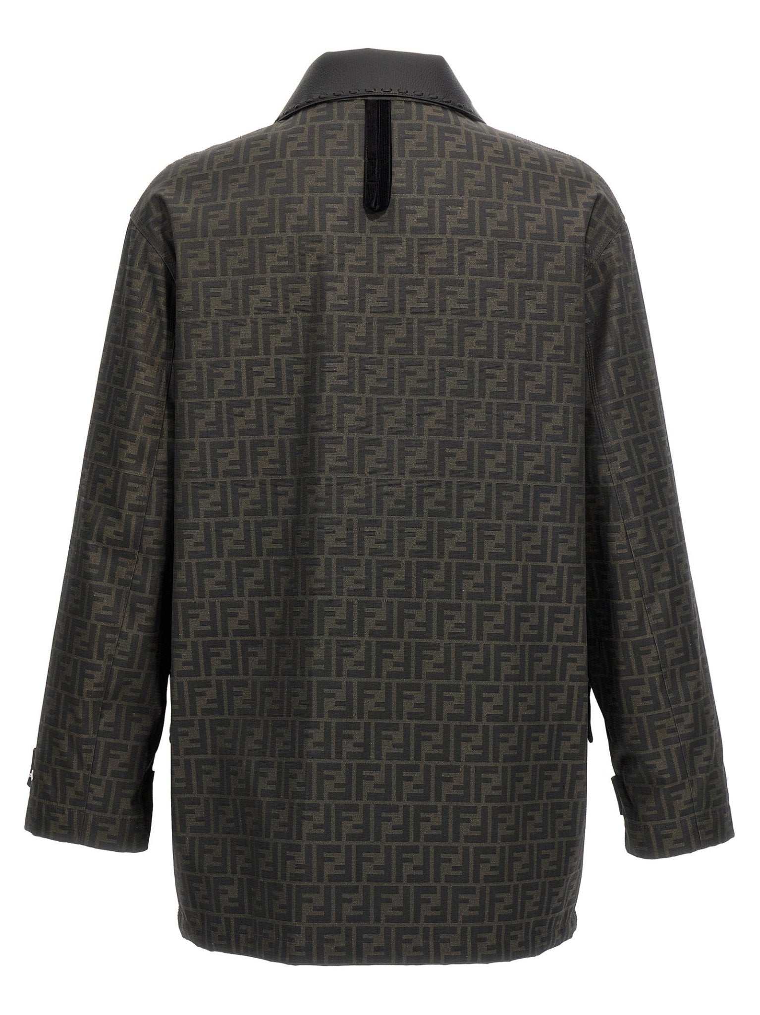 Fendi Brown Polyester Full-Length Jacket - HBPS Beauty & Fashion