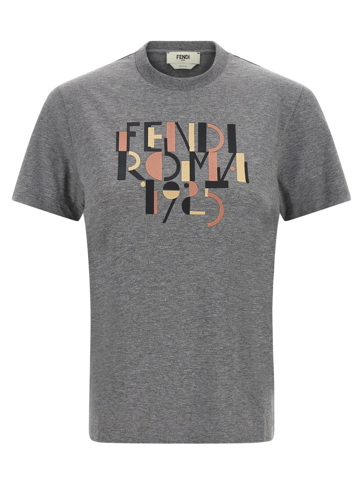 Fendi Gray Cotton T-Shirt - HBPS Beauty & Fashion