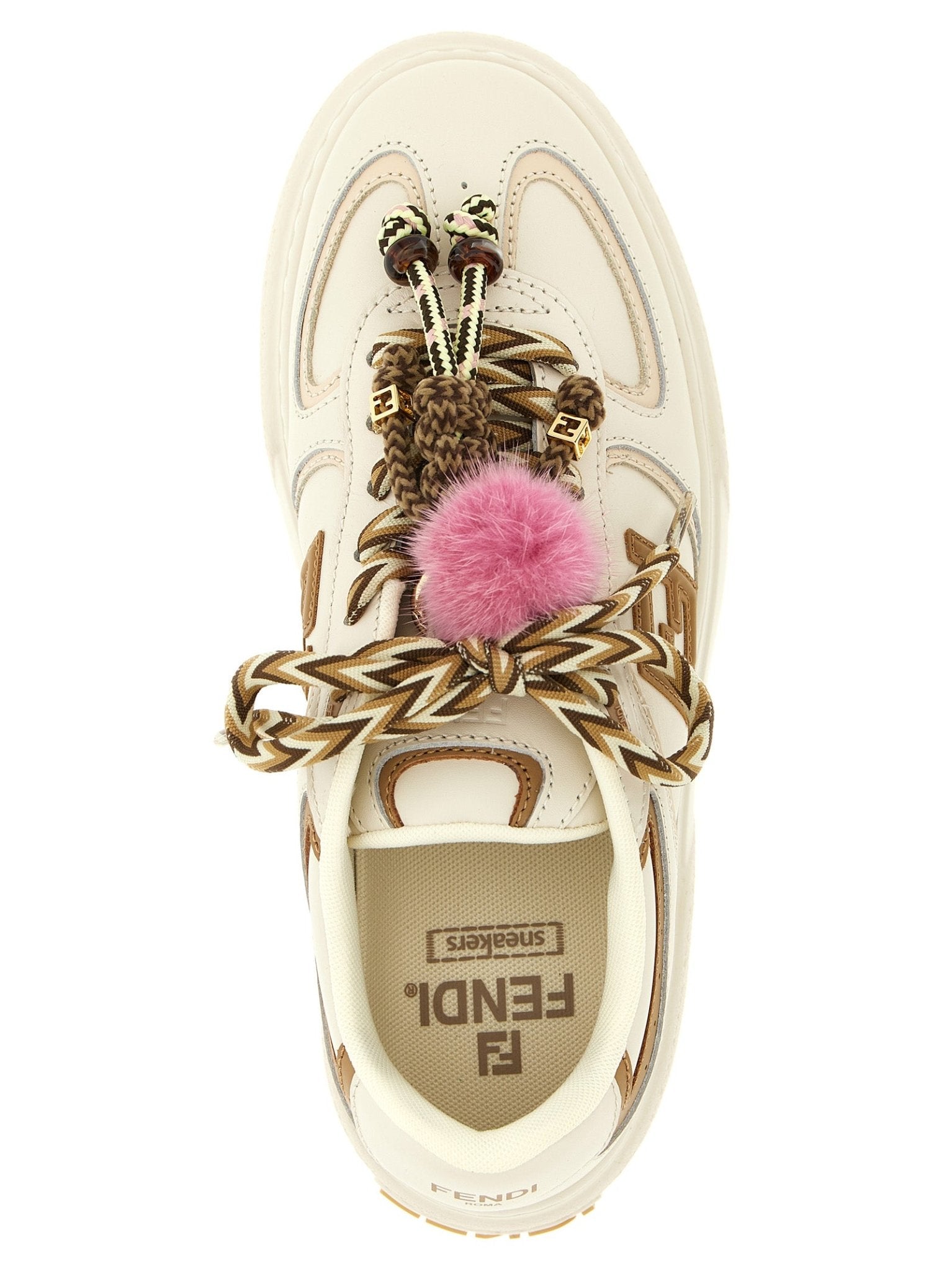 Fendi Multicolor Calfskin Platform Sneakers - HBPS Beauty & Fashion