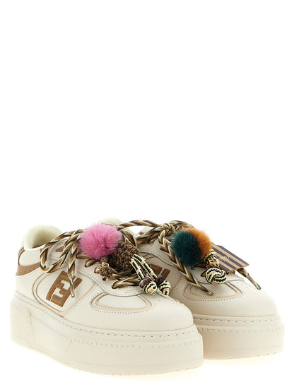 Fendi Multicolor Calfskin Platform Sneakers - HBPS Beauty & Fashion