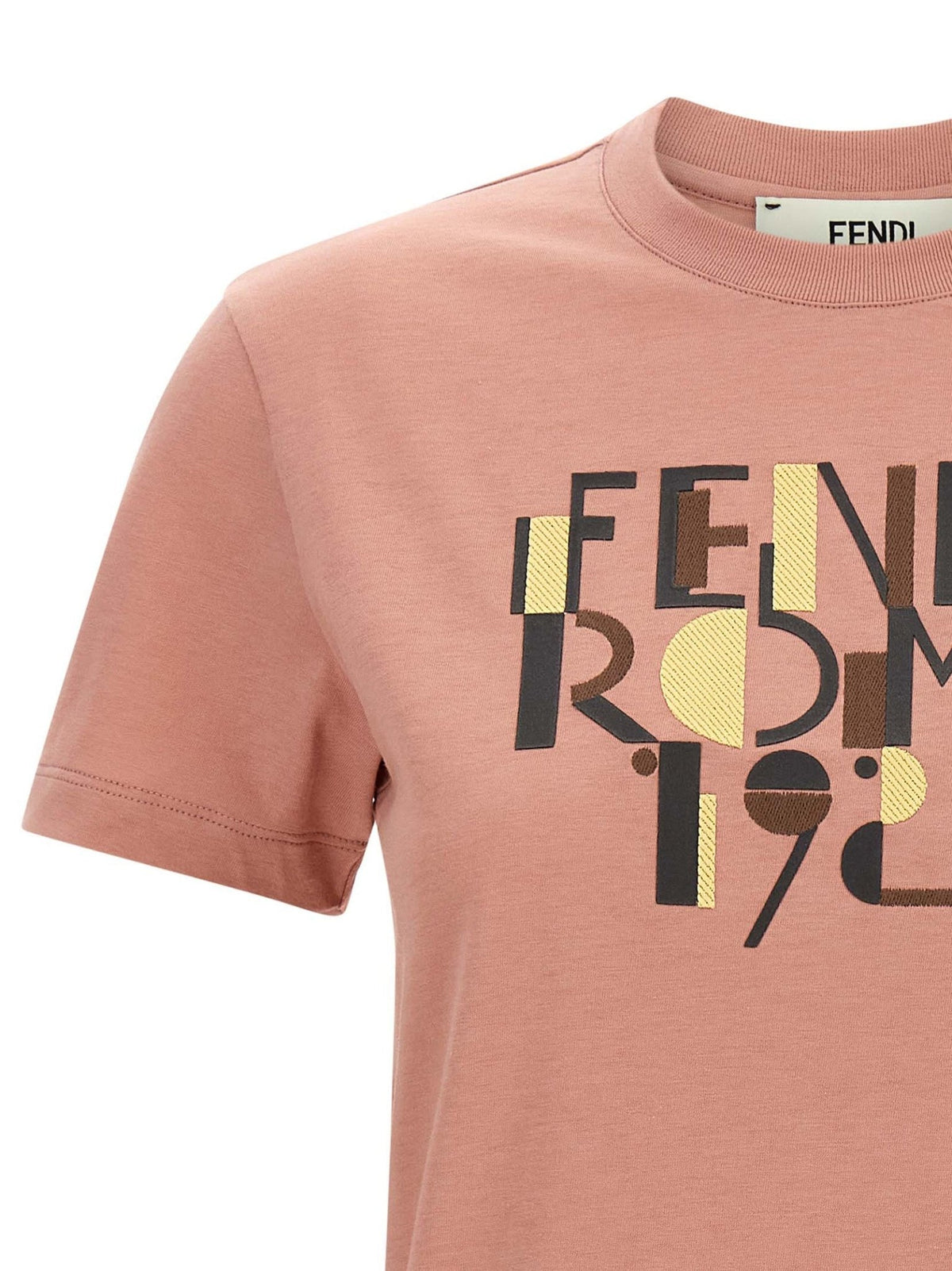 Fendi Multicolor Cotton T-Shirt - HBPS Beauty & Fashion