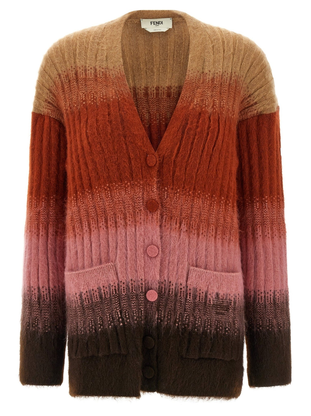 Fendi Multicolor Wool Cardigan - HBPS Beauty & Fashion