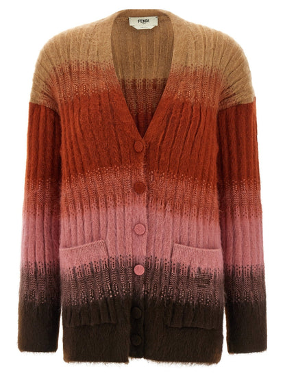 Fendi Multicolor Wool Cardigan - HBPS Beauty & Fashion