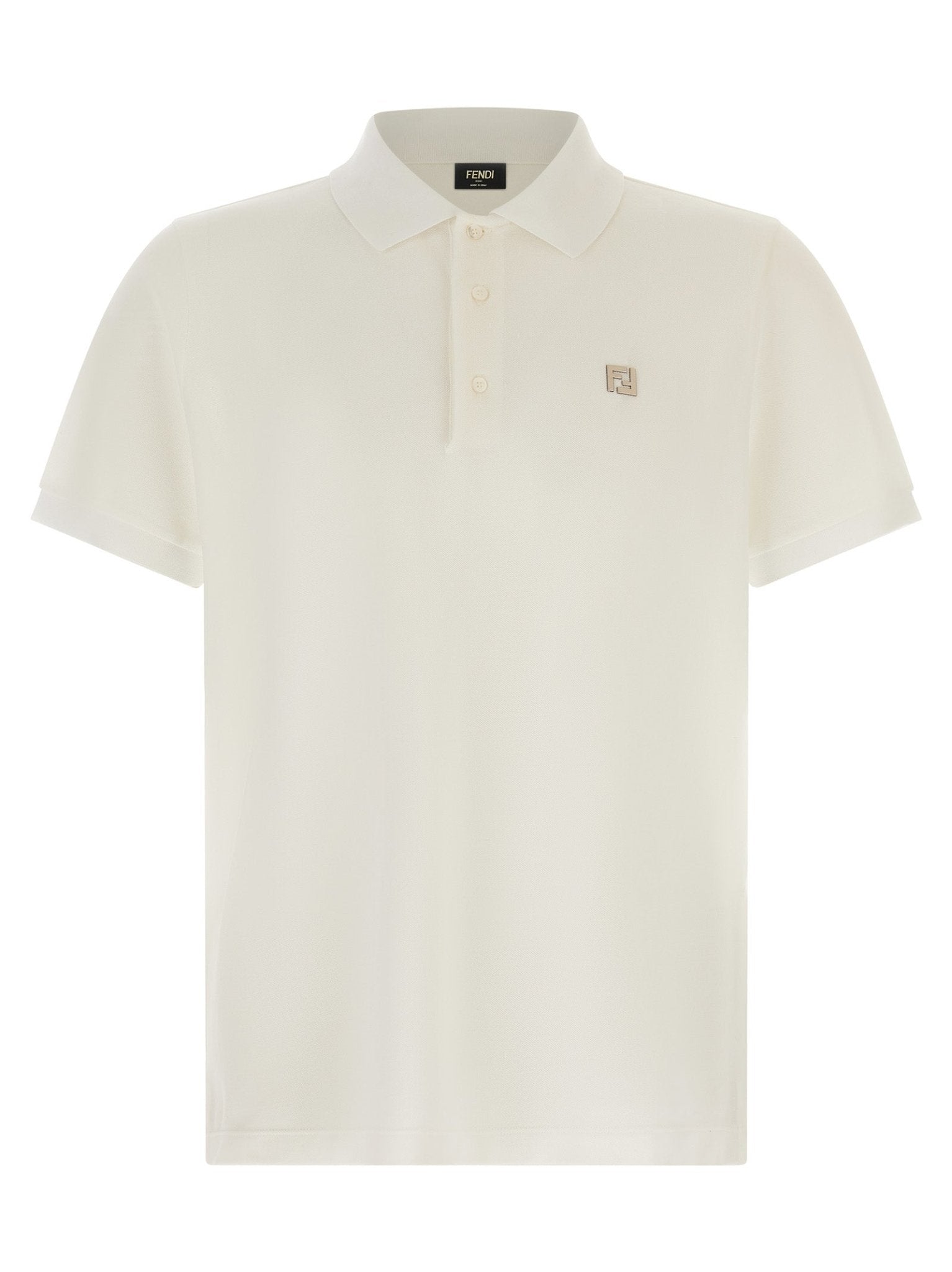 Fendi White Cotton Polo Shirt - HBPS Beauty & Fashion