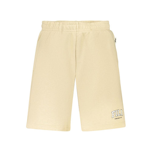 Fila Beige Cotton Mens Short - HBPS Beauty & Fashion