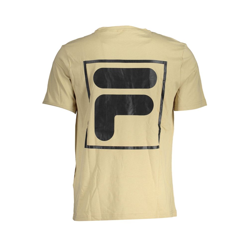 Fila Beige Cotton Mens T-Shirt - HBPS Beauty & Fashion