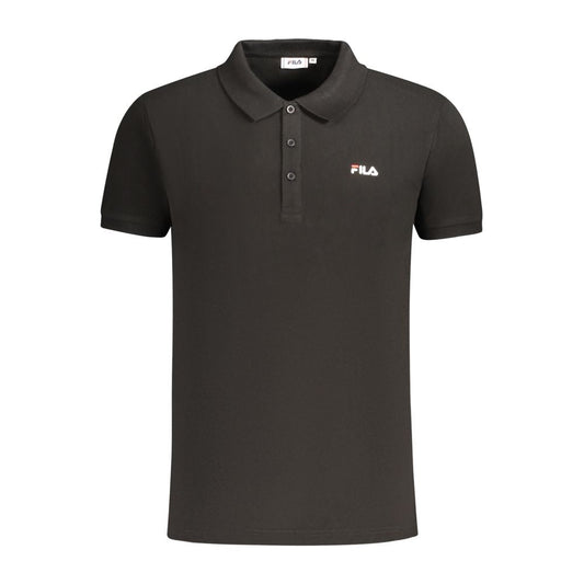 Fila Black Cotton Men Polo - HBPS Beauty & Fashion