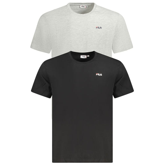 Fila Black Organic Cotton Men's T-Shirt - HBPS Beauty & Fashion