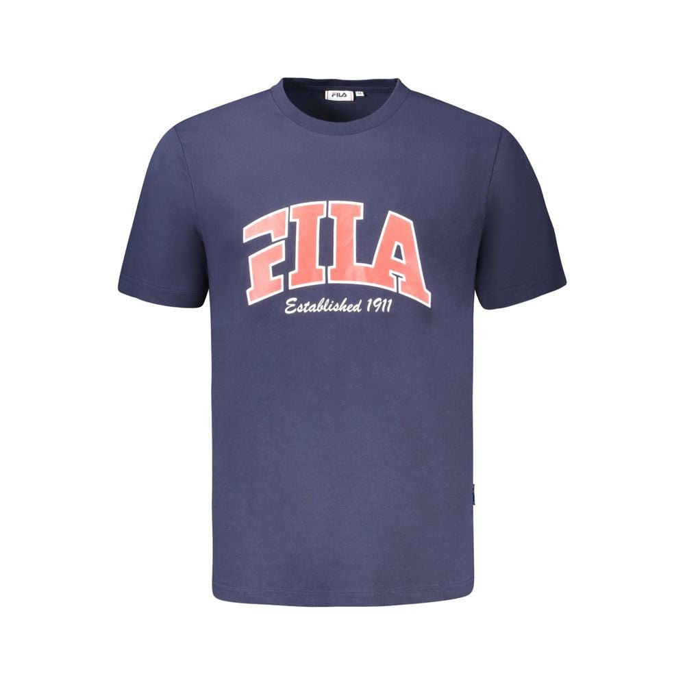Fila Blu Cotton Uomo T-Shirt - HBPS Beauty & Fashion
