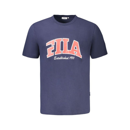 Fila Blu Cotton Uomo T-Shirt - HBPS Beauty & Fashion