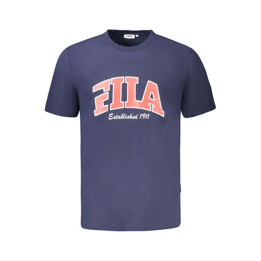 Fila Blu Cotton Uomo T-Shirt - HBPS Beauty & Fashion