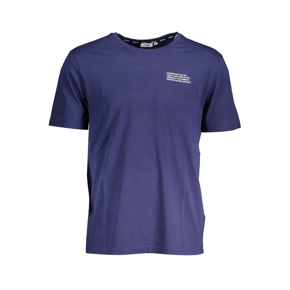 Fila Blue Cotton Men T-Shirt - HBPS Beauty & Fashion