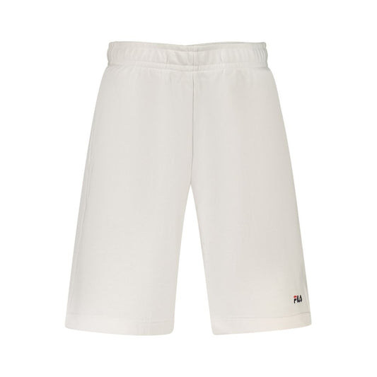 Fila White Cotton Men's Sweatpant - HBPS Beauty & Fashion
