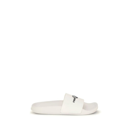 Fred Perry White Rubber Sandals - HBPS Beauty & Fashion
