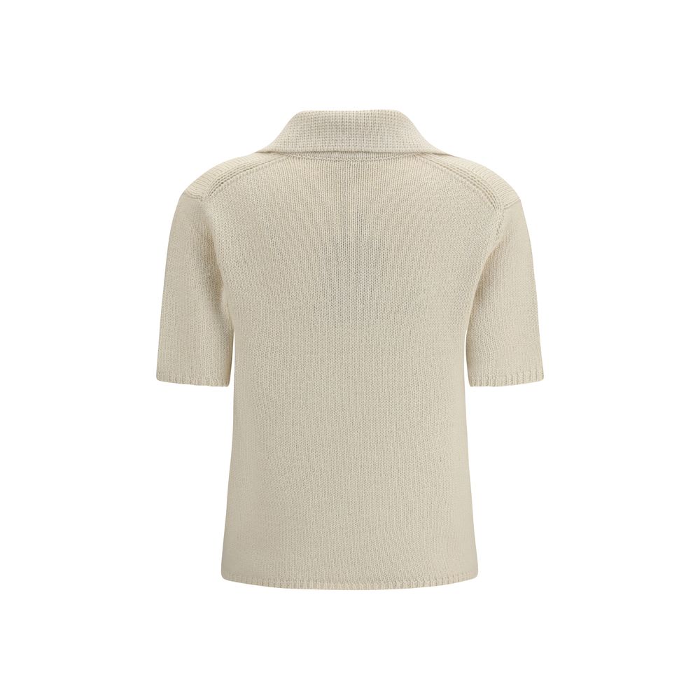 Gabriela Hearst Beige Cashmere Polo Shirt - HBPS Beauty & Fashion