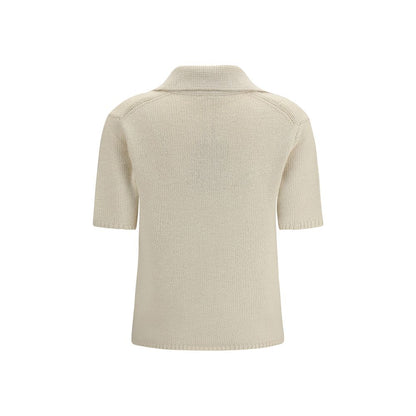 Gabriela Hearst Beige Cashmere Polo Shirt - HBPS Beauty & Fashion