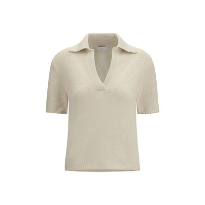 Gabriela Hearst Beige Cashmere Polo Shirt - HBPS Beauty & Fashion