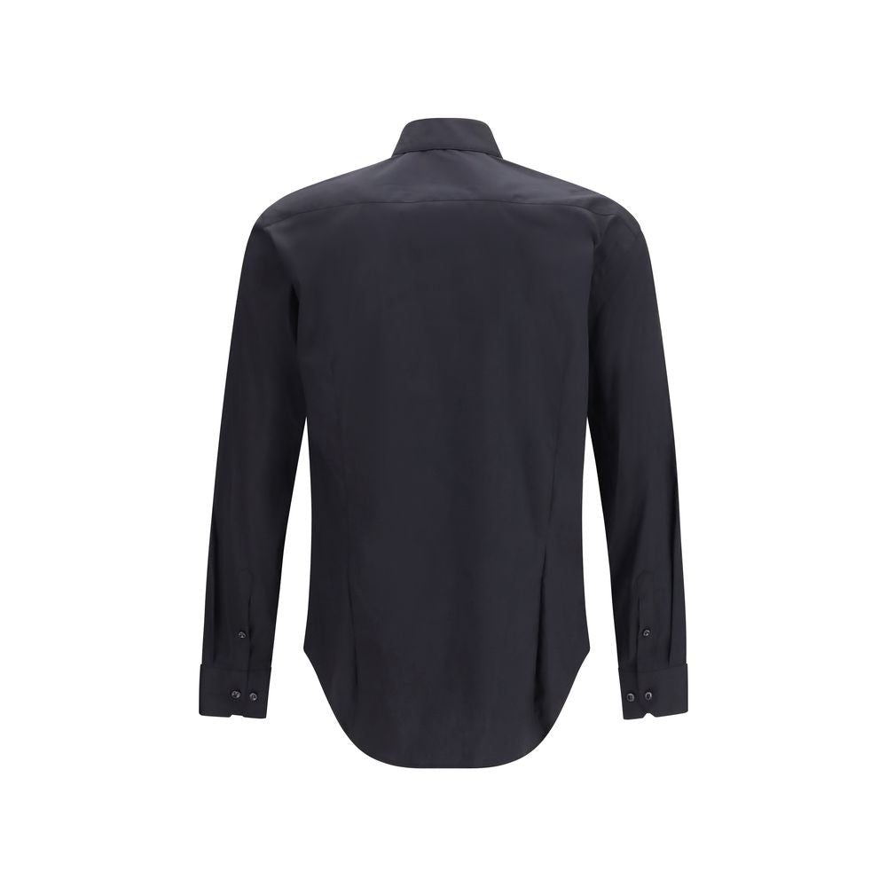 Giorgio Armani Black Cotton Dress Shirt - HBPS Beauty & Fashion
