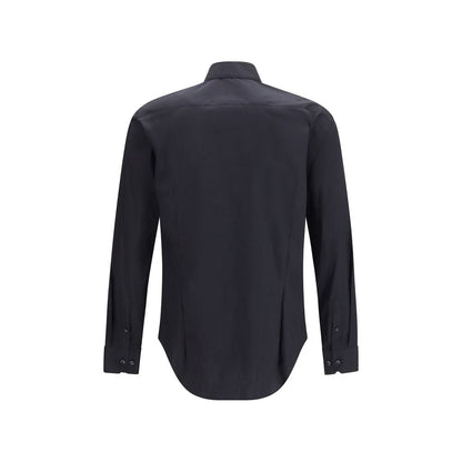 Giorgio Armani Black Cotton Dress Shirt - HBPS Beauty & Fashion