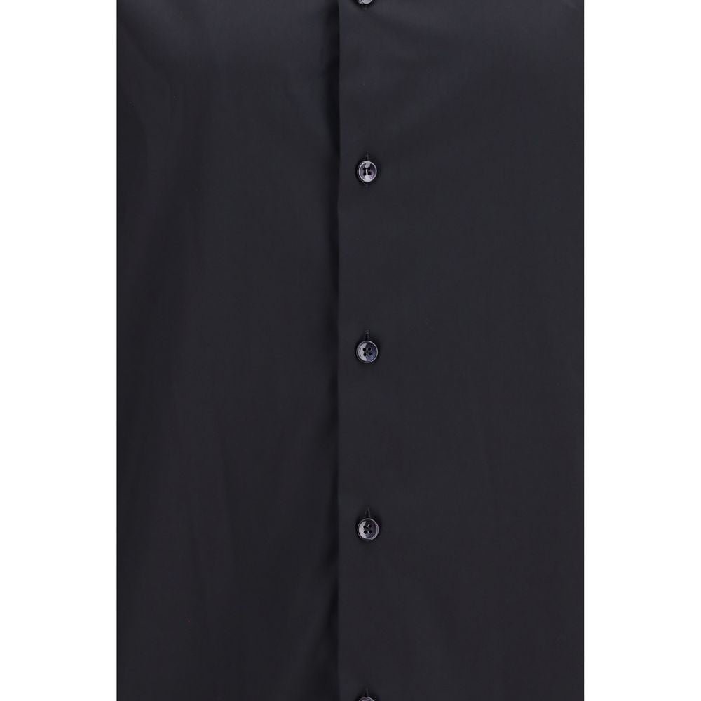 Giorgio Armani Black Cotton Dress Shirt - HBPS Beauty & Fashion