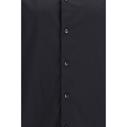 Giorgio Armani Black Cotton Dress Shirt - HBPS Beauty & Fashion