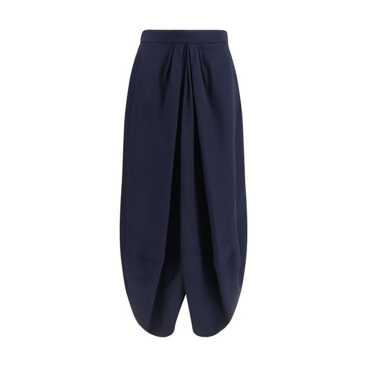 Giorgio Armani Blue Silk Long Skirt - HBPS Beauty & Fashion