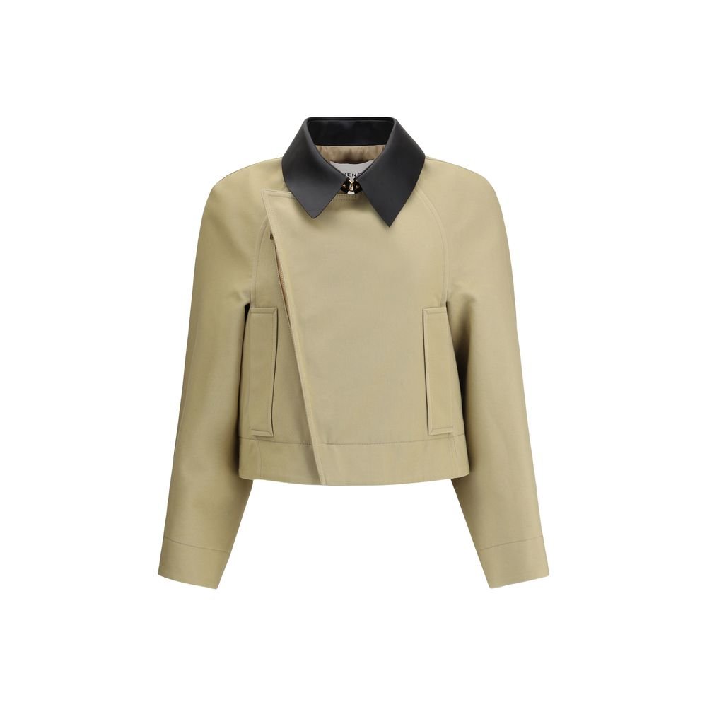 Givenchy Beige Cotton Leather Jacket - HBPS Beauty & Fashion