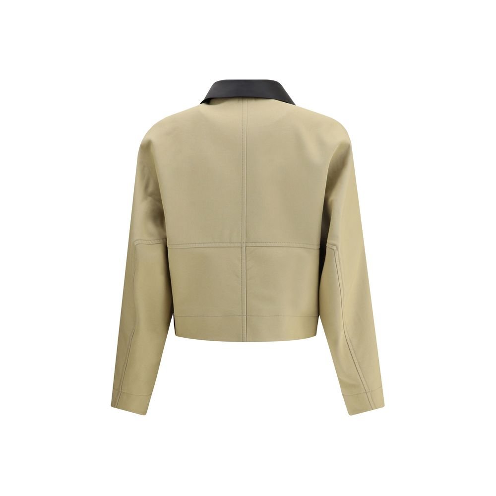 Givenchy Beige Cotton Leather Jacket - HBPS Beauty & Fashion