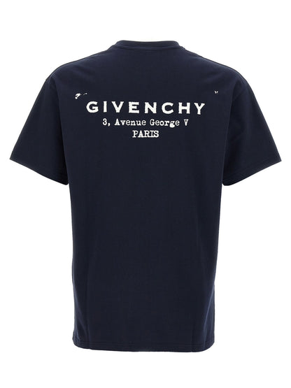 Givenchy Blue Cotton T-Shirt - HBPS Beauty & Fashion