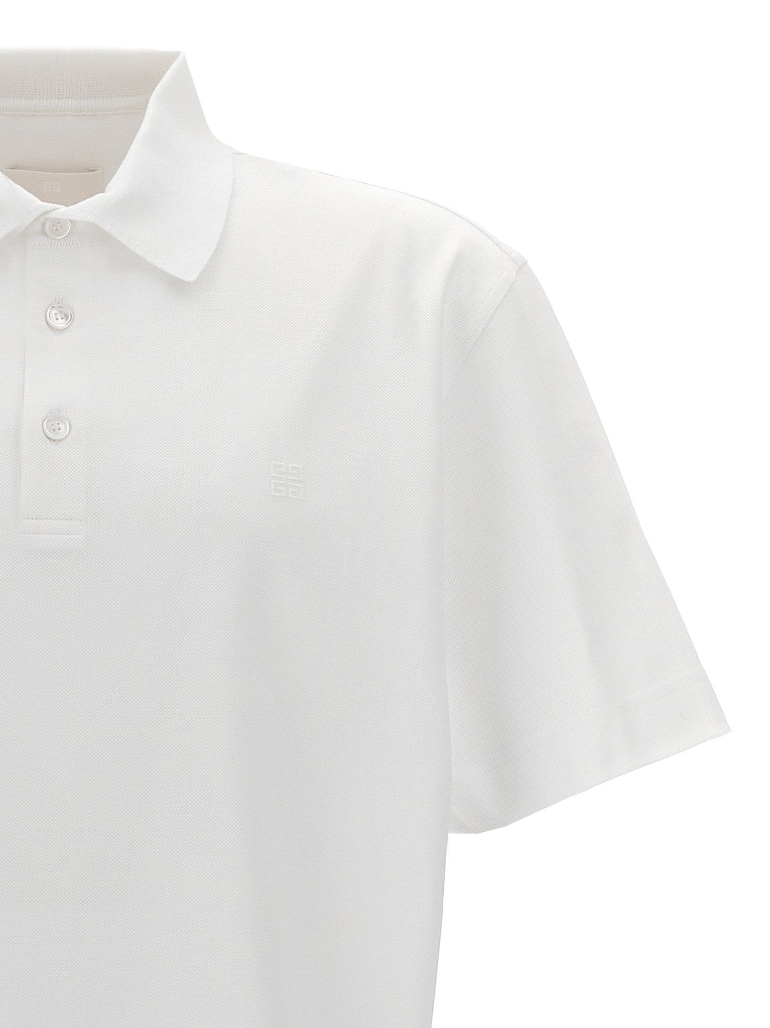 Givenchy White Cotton Polo Shirt - HBPS Beauty & Fashion