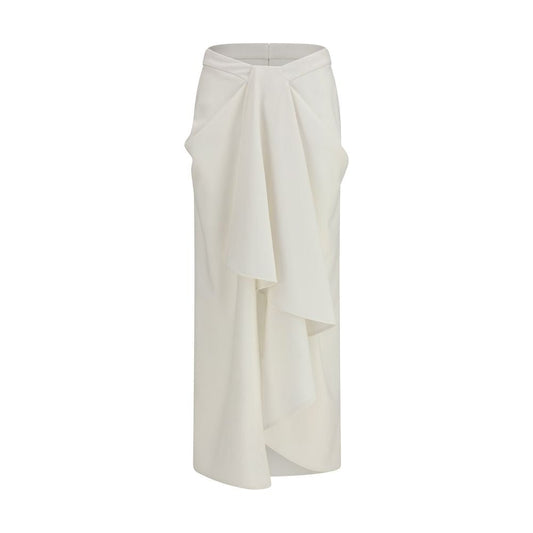 Givenchy White Wool Oves Aries Long Skirt - HBPS Beauty & Fashion