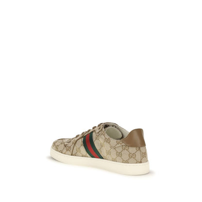 Gucci Beige Fabric Athletic Sneakers - HBPS Beauty & Fashion
