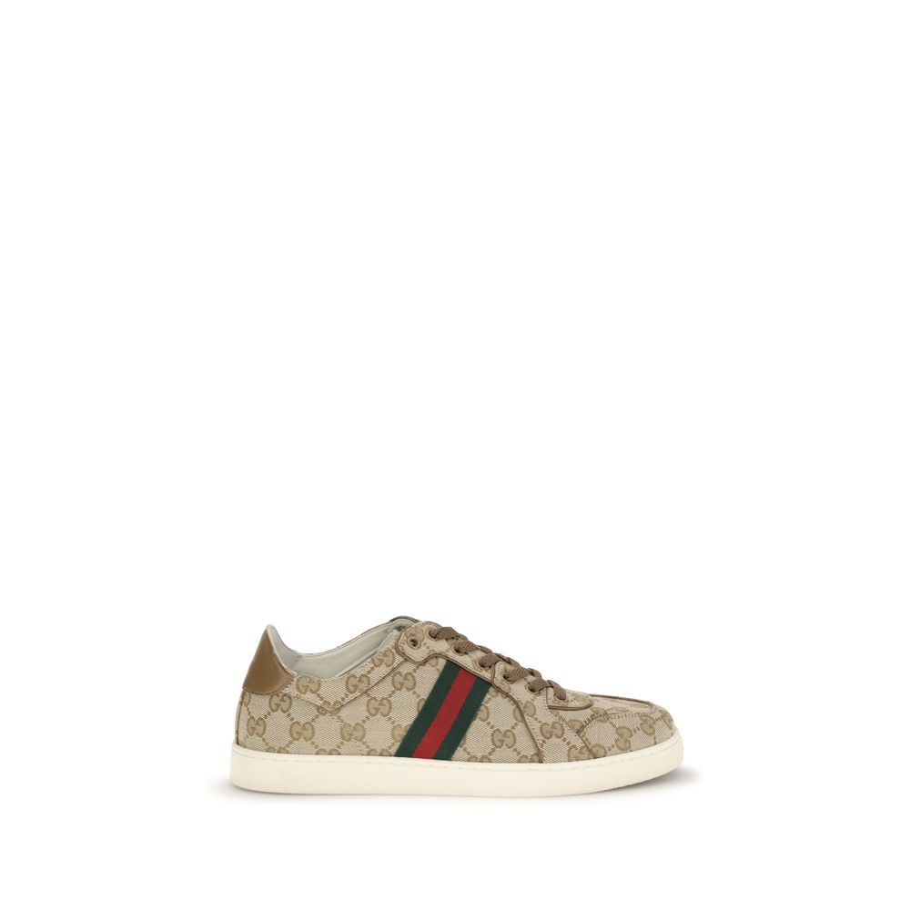 Gucci Beige Fabric Athletic Sneakers - HBPS Beauty & Fashion