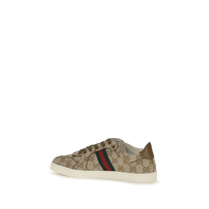 Gucci Beige Polyester Athletic Sneakers - HBPS Beauty & Fashion