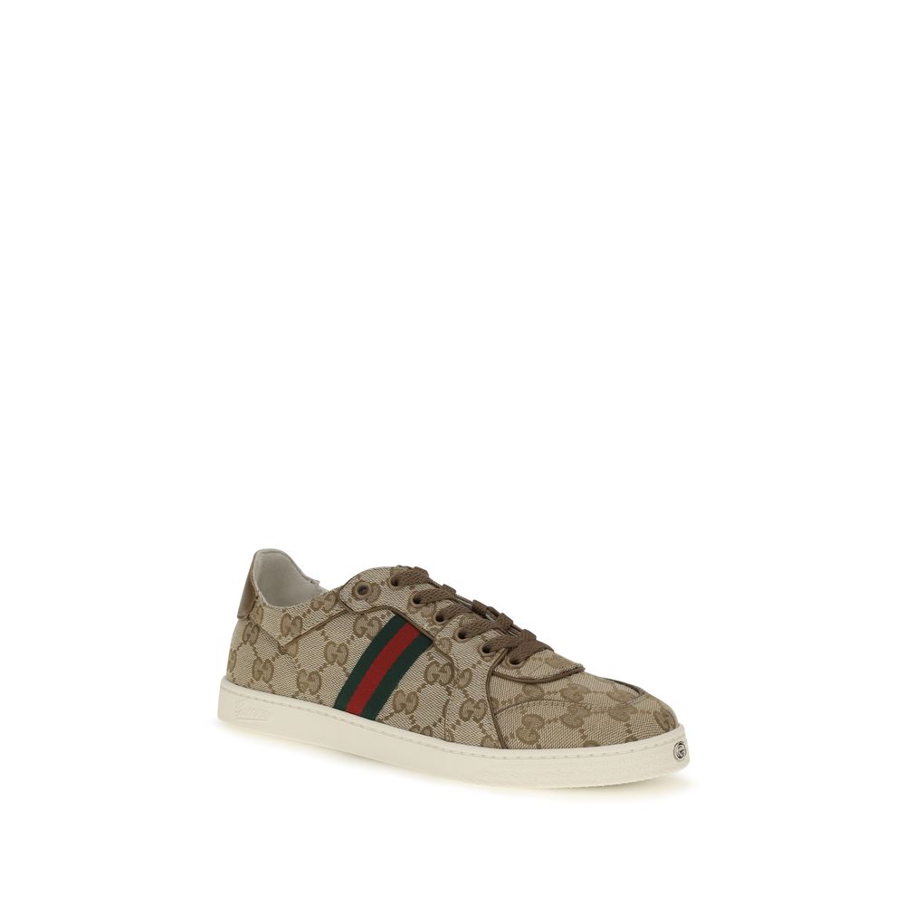 Gucci Beige Polyester Athletic Sneakers - HBPS Beauty & Fashion